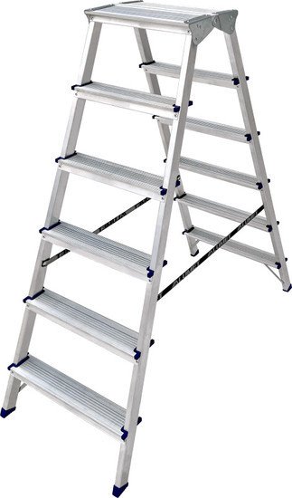 Лестница-стремянка Алюмет ADK 6206 (2x6 ступеней) - фото