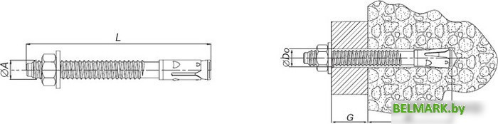 Анкер клиновой ЕКТ CV012556 - фото2