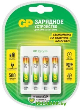 Аккумуляторы + зарядное GP E411/75AAAHCCS-2CR1 - фото