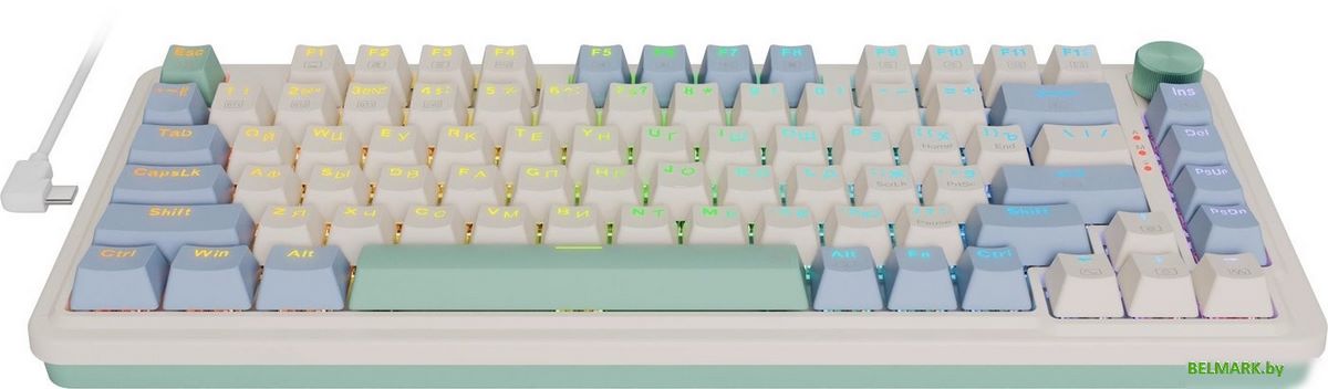 Клавиатура Redragon Ucal Pro (бежевый/зеленый) - фото2