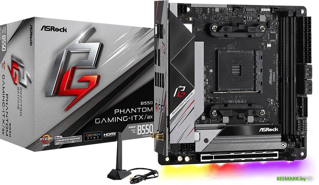 Материнская плата ASRock B550 Phantom Gaming-ITX/ax - фото2
