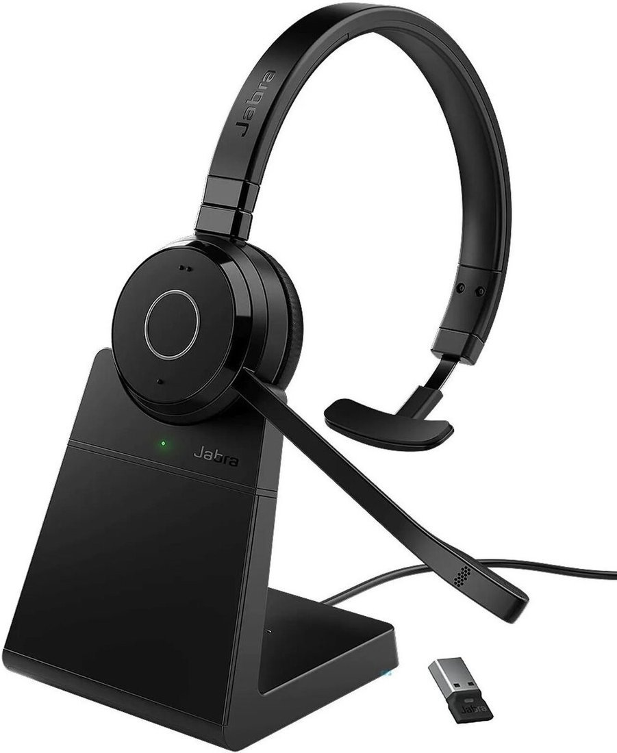 Офисная гарнитура Jabra Evolve 65 TE MS Mono Stand - фото