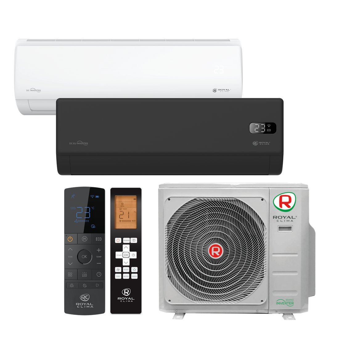 Кондиционер Royal Clima Multi Flexi EU ERP Upgrade 2RMN-18HN/OUT / RCI-TMN09HN + RCI-VT09HN - фото