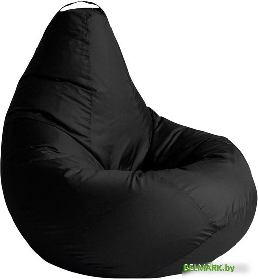 Кресло-мешок Kreslomeshki Груша XXL G-130x90-CH (черный) - фото