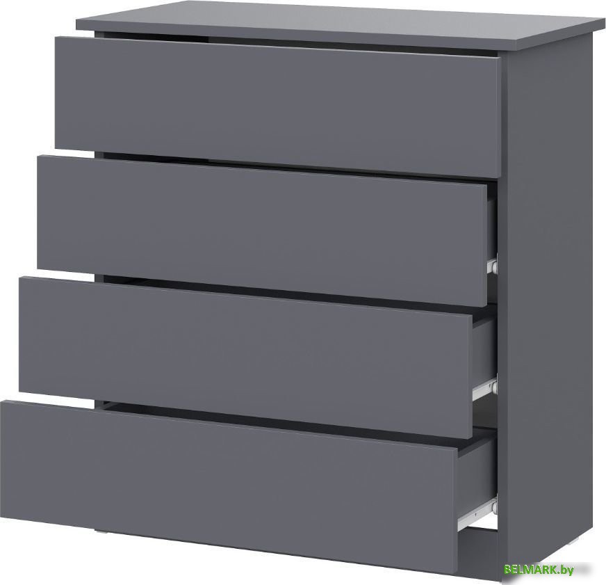 Комод Mio Tesoro КМ 4 (графит серый) - фото2