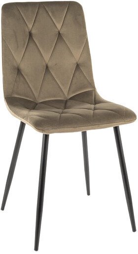 Стул Signal Tom Velvet (bluvel 77 оливковый/черный) - фото