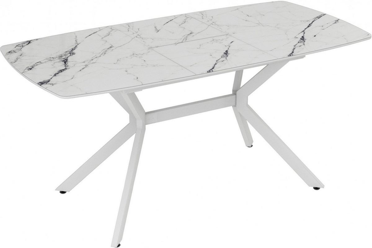 Кухонный стол ВВР Джерси (белый мрамор) - фото