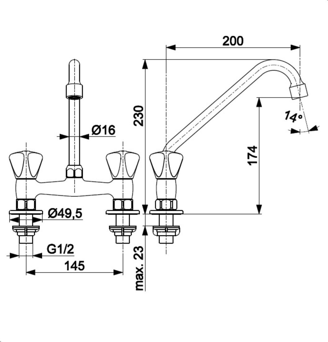 Смеситель KFA Standard 30151000 - фото2