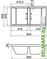 Кухонная мойка Elleci Dogma 100 Slim Black K86 EKD1008686MSLM (standard SIR) - фото2