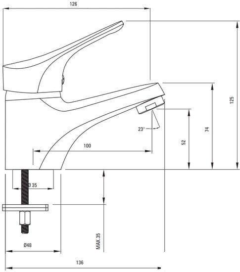 Смеситель Deante Joko BOJ 020M - фото2