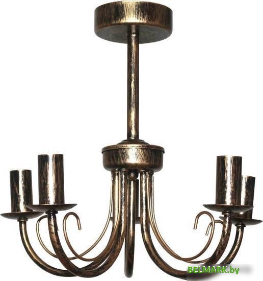 Люстра средней высоты Элетех Рустика 253 НСБ 01-5х60-123 Е14 1005404246 (бронза) - фото