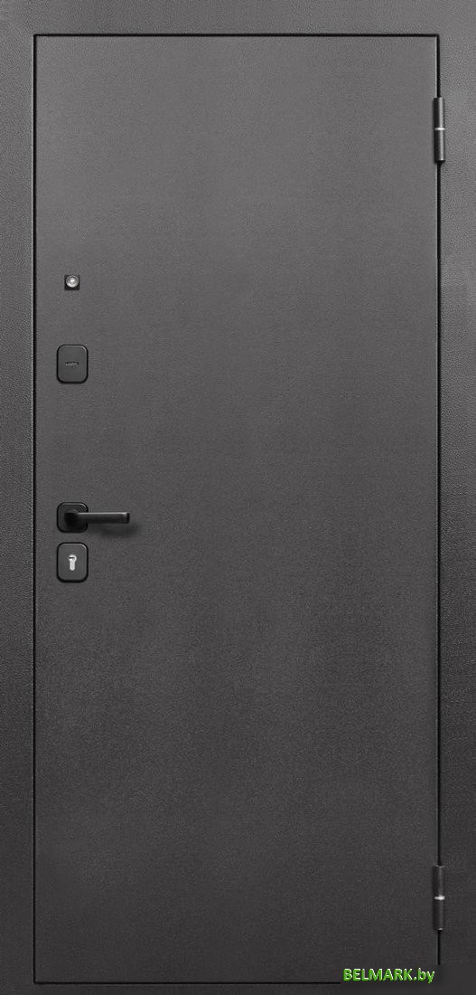 Металлическая дверь Guard Зеркало серебристый/белый матовый (96x205, правая) - фото2