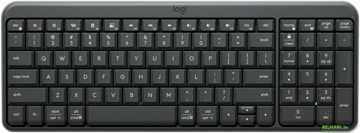 Клавиатура Logitech K250 Compact Bluetooth Wireless Keyboard 920-013452 (графит) - фото