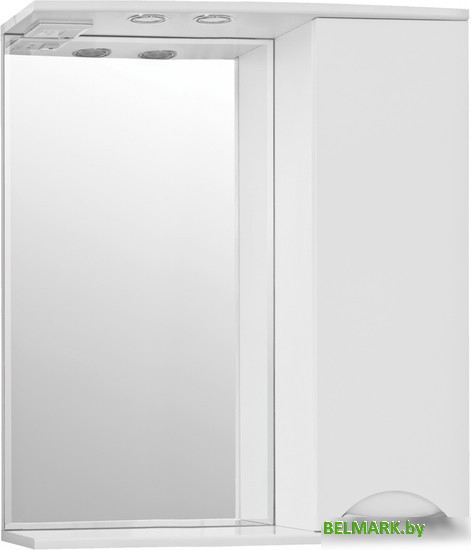 Style Line Шкаф с зеркалом Жасмин 70 (с подсветкой) - фото