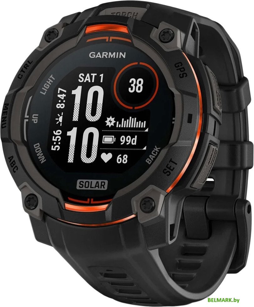 Умные часы Garmin Instinct 3 Solar 45 мм (черный) - фото