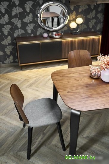 Кухонный стол Halmar Pedro 160/90/75 (орех/черный) - фото2