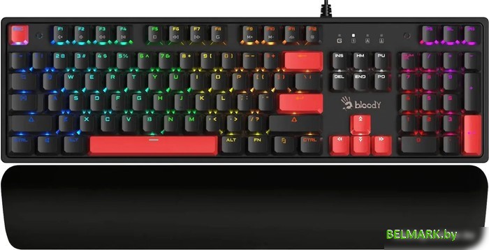 Клавиатура A4Tech Bloody S515R (черный, Bloody BLMS Red) - фото