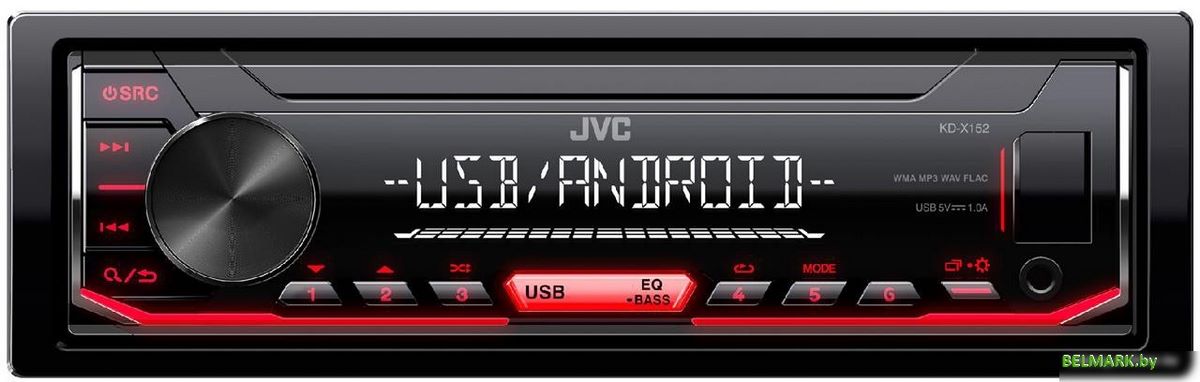 USB-магнитола JVC KD-X152M - фото
