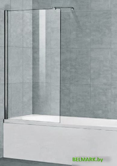 Стеклянная шторка для ванны Cezares LIBERTA-V-1-90/155-C-Cr - фото