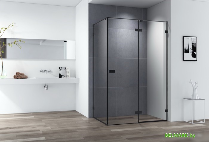 Душевой уголок Cezares BELLAGIO-AH-1-140/80-C-NERO - фото