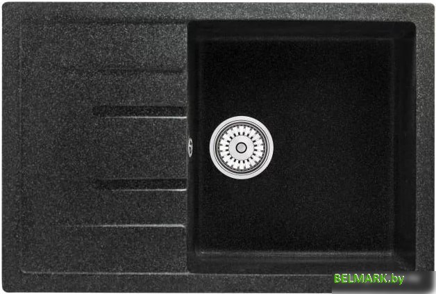 Кухонная мойка Berge BR-7603 (черный матовый) - фото