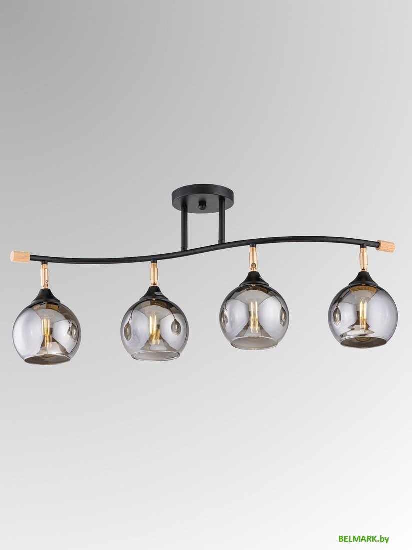 Спот Aitin Pro НПБ 02-4x60-101 XA1588B/4 (черный/золото) - фото