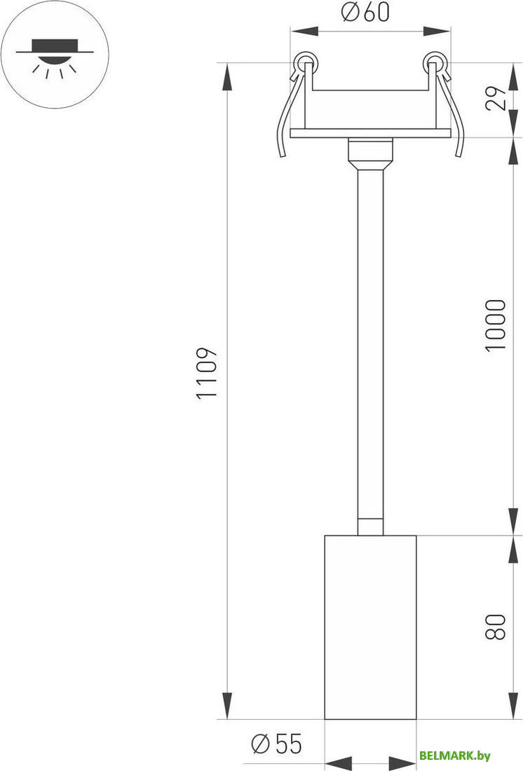 Спот Arlight LGD-Periscope-R55-9W Warm3000 045203 - фото2
