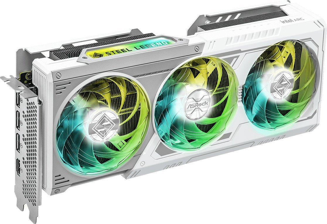 Видеокарта ASRock Intel Arc B580 Steel Legend 12GB OC B580 SL 12GO - фото