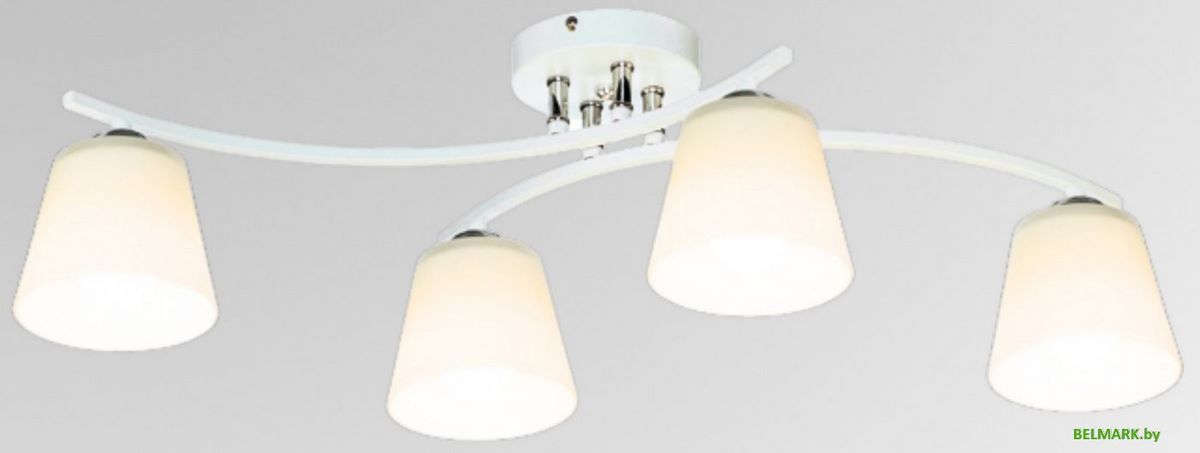 Люстра средней высоты Aitin Pro НПБ 02-4x60-101 N5951/4 (белый/хром) - фото