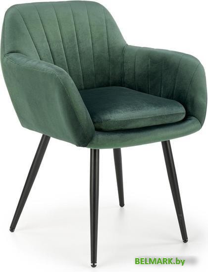 Стул с подлокотниками Halmar K429 (темно-зеленый) - фото