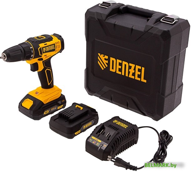 Дрель-шуруповерт Denzel CDL-18-02BM (с 2-мя АКБ, кейс) - фото