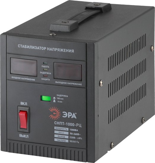Стабилизатор напряжения ЭРА СНПТ-1000-РЦ Б0035294 - фото