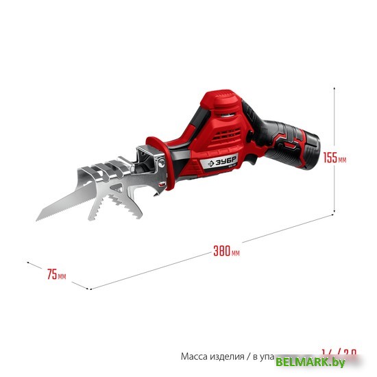 Сабельная пила Зубр Мастер СПЛ-125-21 (с 1-м АКБ) - фото