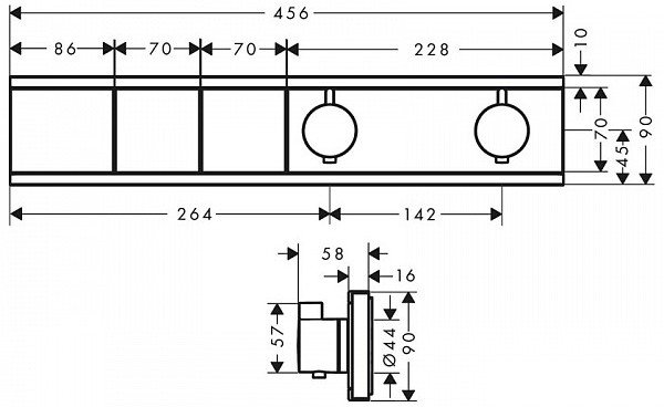 Смеситель Hansgrohe RainSelect 15380000 (хром) - фото2