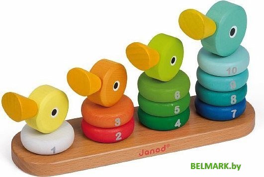 Сортер Janod Набор пирамидок Утята J08212 - фото2