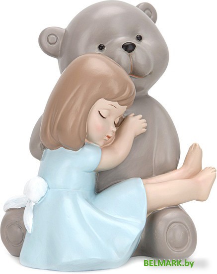 Статуэтка Fissman Девочка с большим медведем 0265 - фото
