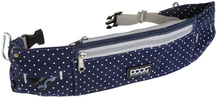 сумка для дрессуры Doog Walkie Belt WB18 (синий в белый горох) - фото