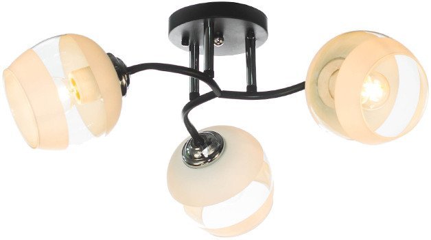 Люстра средней высоты Aitin Pro НПБ 02-3x60-101 K2132/3 (черный/хром) - фото