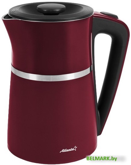 Электрический чайник Atlanta ATH-2448 (бордовый) - фото