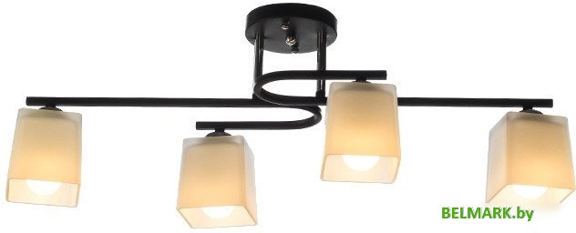 Люстра средней высоты Aitin Pro НПБ 02-4x60-101 N6194/4 (черный/хром) - фото2