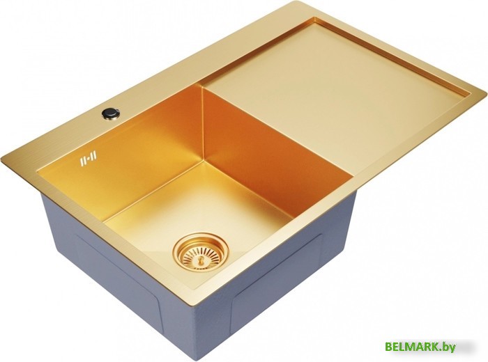 Кухонная мойка Mixline Pro 552919 (золото, с сифоном) - фото2