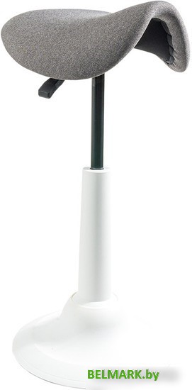 Офисный стул Chair Meister Saddle (пластик белый/ткань серая) - фото