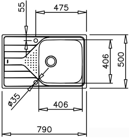 Кухонная мойка TEKA Universe 50 T-XP 1B 1D MAX MCTXT - фото2