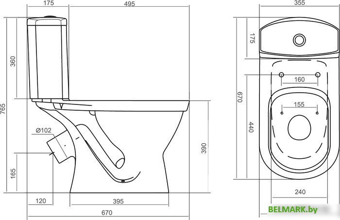 Унитаз Santek Алькор [1.WH30.2.196] - фото2