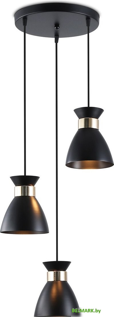 Подвесная люстра Ambrella TR8470/3 BK/FGD (черный/золото) - фото