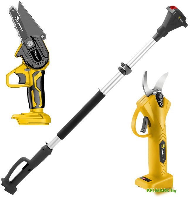 Kolner KPR 18BL+KCS 18+2S (цепная пила, секатор, 2 АКБ) - фото