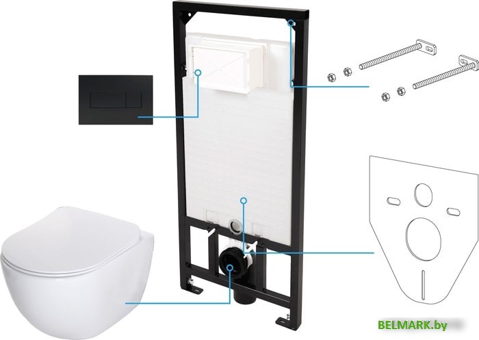 Унитаз Deante Peonia CDEN6ZPW - фото