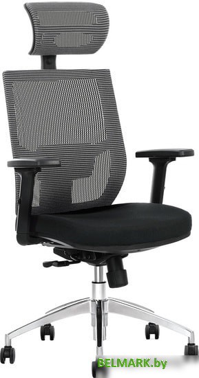 Кресло Halmar Admiral (черный/серый) - фото