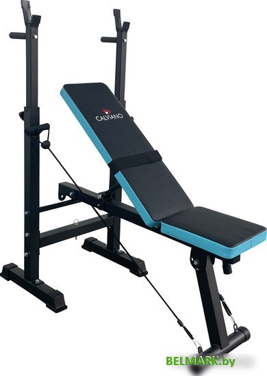 Силовая скамья Calviano 1008 (черный/синий) - фото