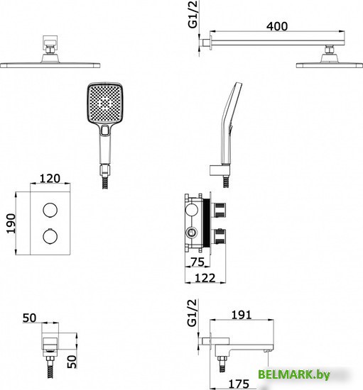 Душевая система Vieir V25004-3S - фото2